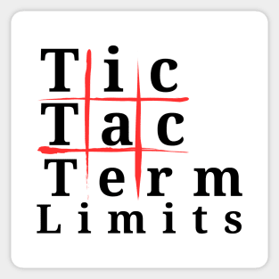 Tic Tac Term Limits Sticker